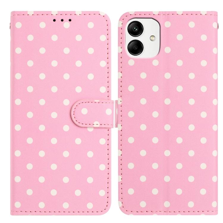 Custodia per telefono in ecopelle con motivo a pois, For Samsung Galaxy A23 5G, For Samsung Galaxy A34 5G, For Samsung Galaxy A54 5G, For Samsung Galaxy A04e