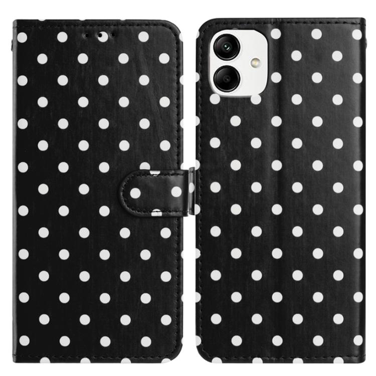 Custodia per telefono in ecopelle con motivo a pois, For Samsung Galaxy A23 5G, For Samsung Galaxy A34 5G, For Samsung Galaxy A54 5G, For Samsung Galaxy A04e