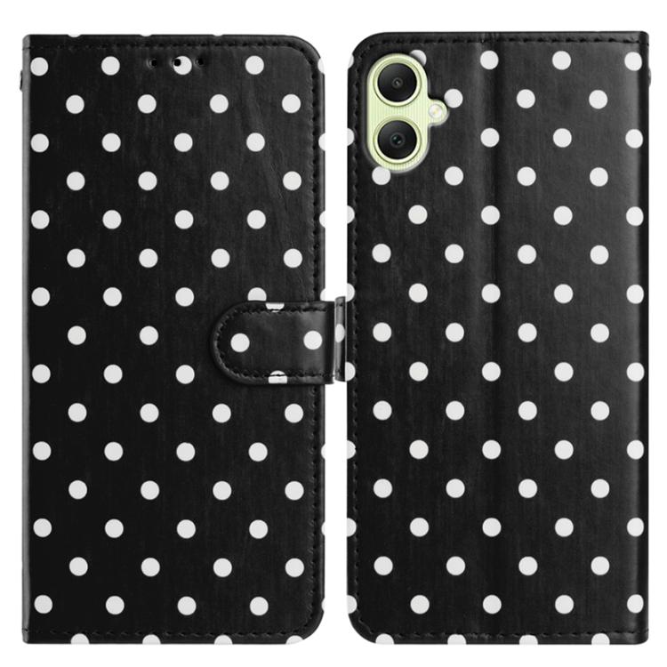 Custodia per telefono in ecopelle con motivo a pois, For Samsung Galaxy A07 4G / 5G, For Samsung Galaxy A06 4G / 5G, For Samsung Galaxy A56 5G, For Samsung Galaxy A26 5G