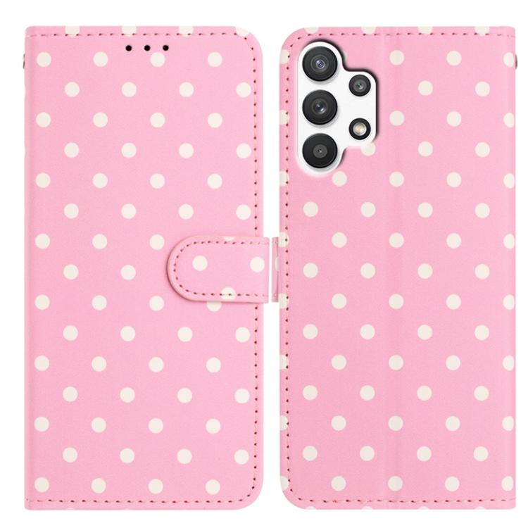 Custodia per telefono in ecopelle con motivo a pois, For Samsung Galaxy A13 4G, For Samsung Galaxy A13 5G, For Samsung Galaxy A53