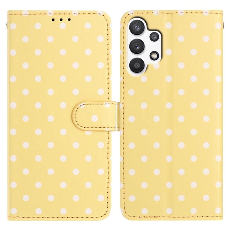 Custodia per telefono in ecopelle con motivo a pois, For Samsung Galaxy A13 4G, For Samsung Galaxy A13 5G, For Samsung Galaxy A53