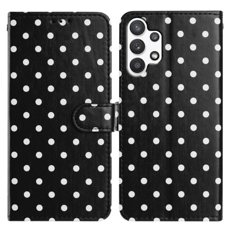 Custodia per telefono in ecopelle con motivo a pois, For Samsung Galaxy A13 4G, For Samsung Galaxy A13 5G, For Samsung Galaxy A53
