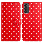 Custodia per telefono in ecopelle con motivo a pois, For Samsung Galaxy A14 5G, For Samsung Galaxy A04s, For Samsung Galaxy A73 5G, For Samsung Galaxy A33 5G