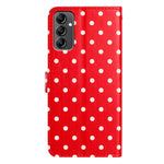 Custodia per telefono in ecopelle con motivo a pois, For Samsung Galaxy A14 5G, For Samsung Galaxy A04s, For Samsung Galaxy A73 5G, For Samsung Galaxy A33 5G