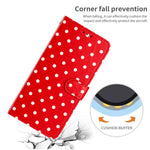 Custodia per telefono in ecopelle con motivo a pois, For Samsung Galaxy A14 5G, For Samsung Galaxy A04s, For Samsung Galaxy A73 5G, For Samsung Galaxy A33 5G