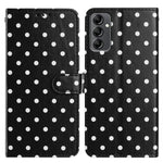 Custodia per telefono in ecopelle con motivo a pois, For Samsung Galaxy A14 5G, For Samsung Galaxy A04s, For Samsung Galaxy A73 5G, For Samsung Galaxy A33 5G