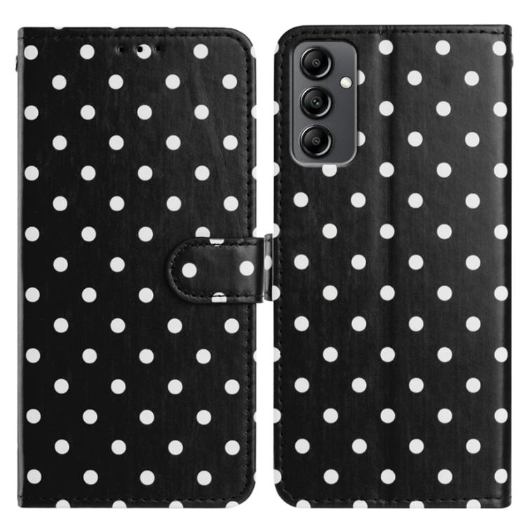 Custodia per telefono in ecopelle con motivo a pois, For Samsung Galaxy A14 5G, For Samsung Galaxy A04s, For Samsung Galaxy A73 5G, For Samsung Galaxy A33 5G