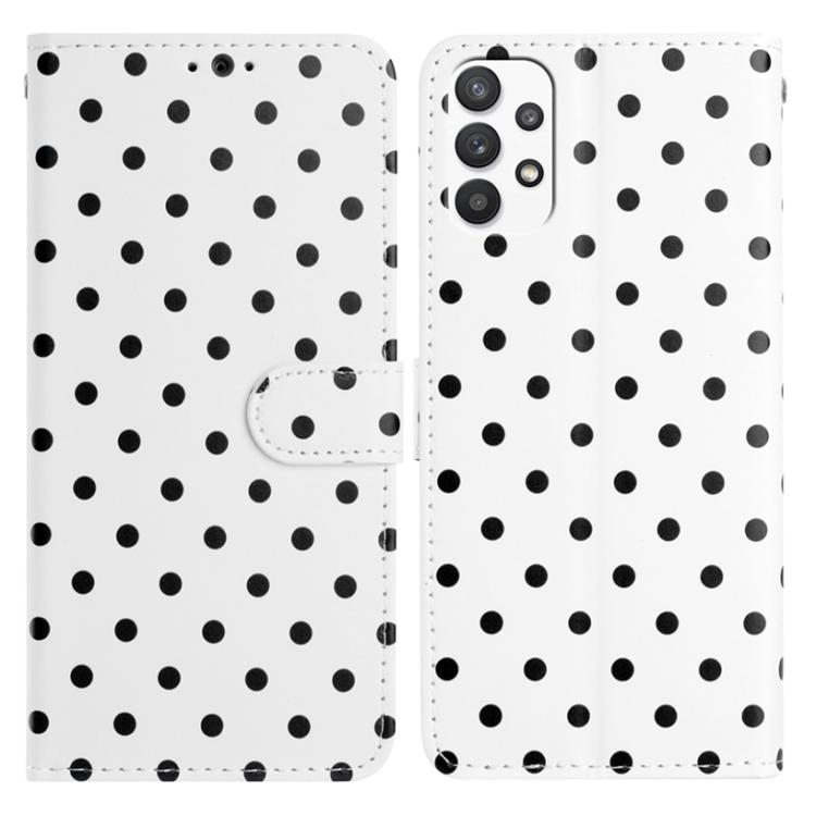Custodia per telefono in ecopelle con motivo a pois, For Samsung Galaxy A23 5G, For Samsung Galaxy A34 5G, For Samsung Galaxy A54 5G, For Samsung Galaxy A04e
