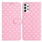 Custodia per telefono in ecopelle con motivo a pois, For Samsung Galaxy A23 5G, For Samsung Galaxy A34 5G, For Samsung Galaxy A54 5G, For Samsung Galaxy A04e