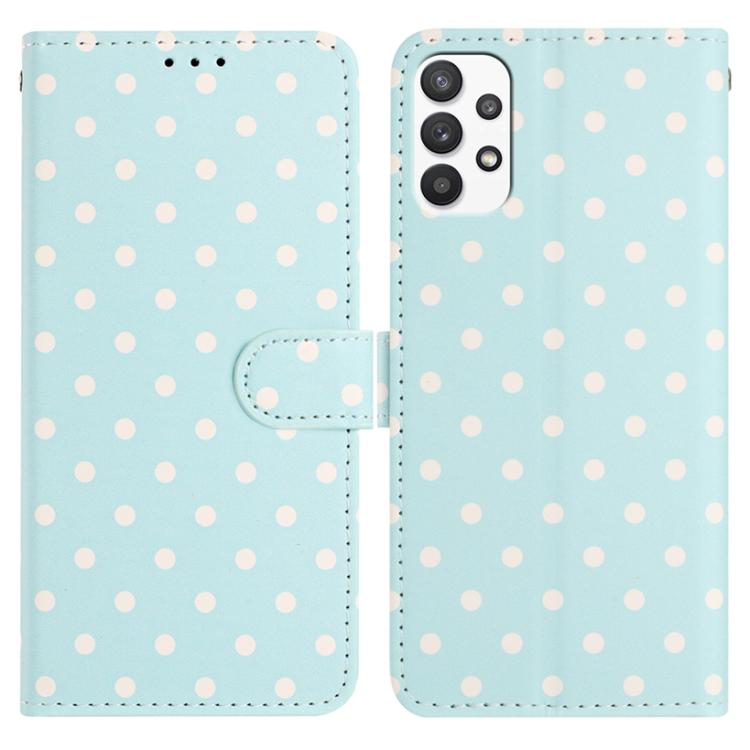 Custodia per telefono in ecopelle con motivo a pois, For Samsung Galaxy A23 5G, For Samsung Galaxy A34 5G, For Samsung Galaxy A54 5G, For Samsung Galaxy A04e