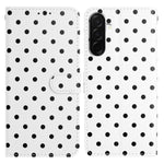 Custodia per telefono in ecopelle con motivo a pois, For Samsung Galaxy A36 5G, For Samsung Galaxy A16, For Samsung Galaxy A15 5G, For Samsung Galaxy A55 5G