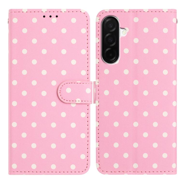 Custodia per telefono in ecopelle con motivo a pois, For Samsung Galaxy A36 5G, For Samsung Galaxy A16, For Samsung Galaxy A15 5G, For Samsung Galaxy A55 5G