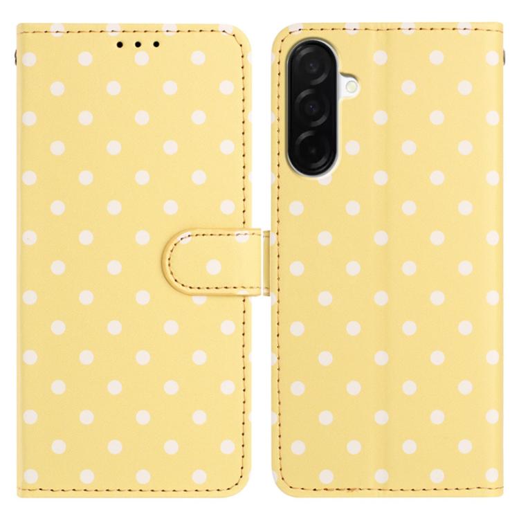 Custodia per telefono in ecopelle con motivo a pois, For Samsung Galaxy A36 5G, For Samsung Galaxy A16, For Samsung Galaxy A15 5G, For Samsung Galaxy A55 5G