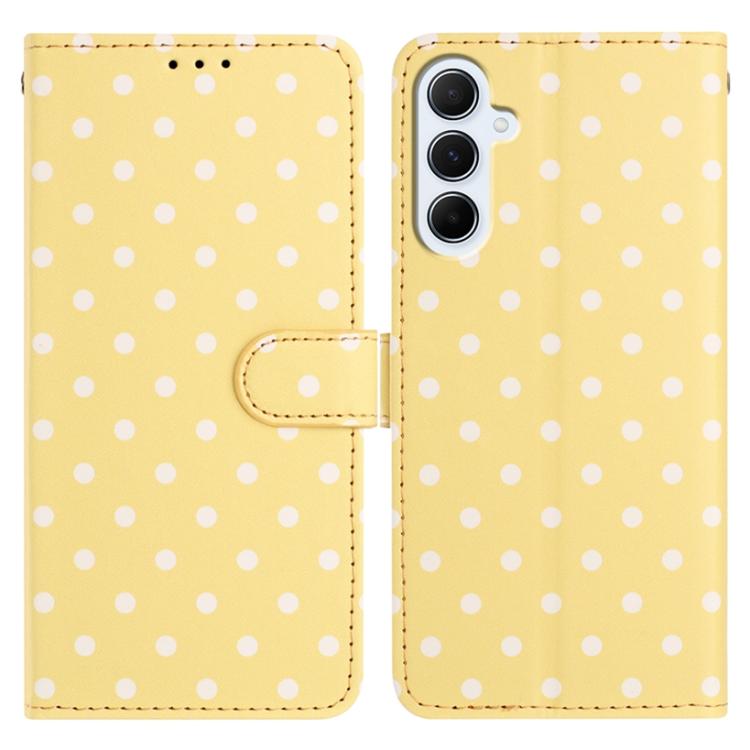 Custodia per telefono in ecopelle con motivo a pois, For Samsung Galaxy A36 5G, For Samsung Galaxy A16, For Samsung Galaxy A15 5G, For Samsung Galaxy A55 5G