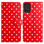 Custodia per telefono in ecopelle con motivo a pois, For Samsung Galaxy A14 5G, For Samsung Galaxy A04s, For Samsung Galaxy A73 5G, For Samsung Galaxy A33 5G