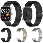 Cinturino magnetico in lega di titanio stile Milanese con paracadute., For Redmi Watch6/5/4/Xiaomi Band 9 Pro/8 Pro