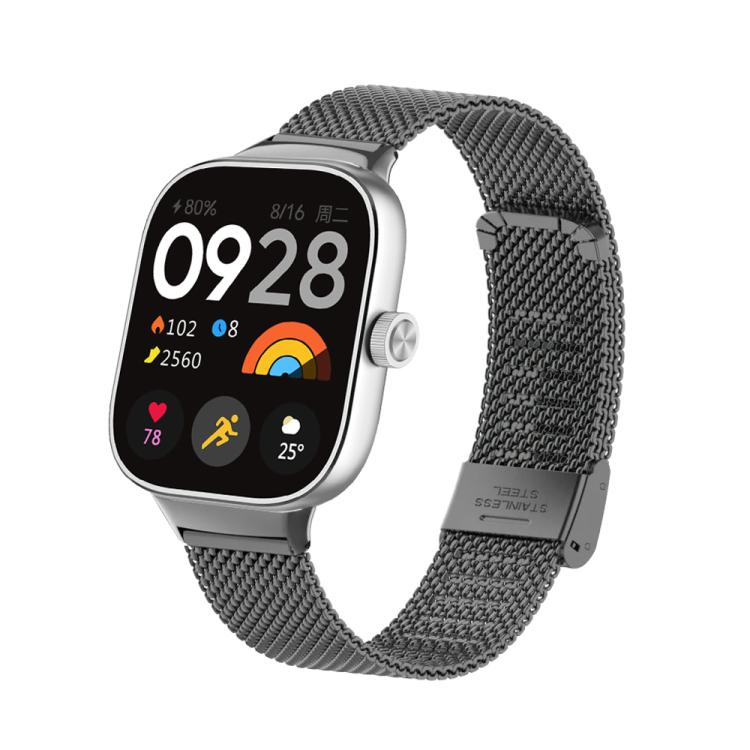 Cinturino per orologio in acciaio inossidabile con fibbia a maglia fine., For Xiaomi Band 10 Pro / Redmi Watch 6 / 5