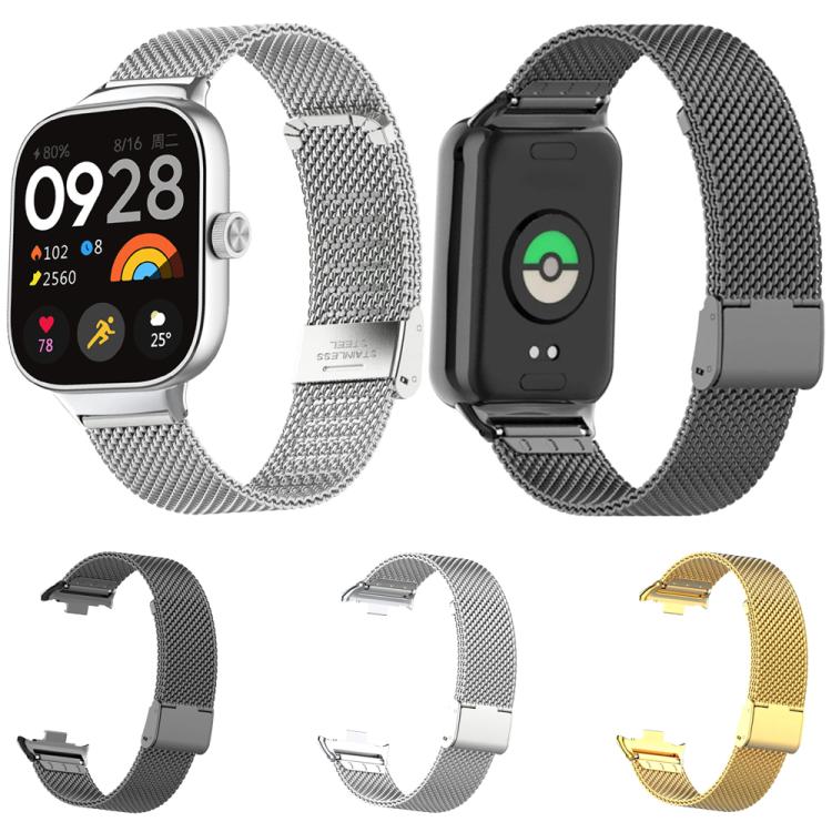 Cinturino per orologio in acciaio inossidabile con fibbia a maglia fine., For Xiaomi Band 10 Pro / Redmi Watch 6 / 5
