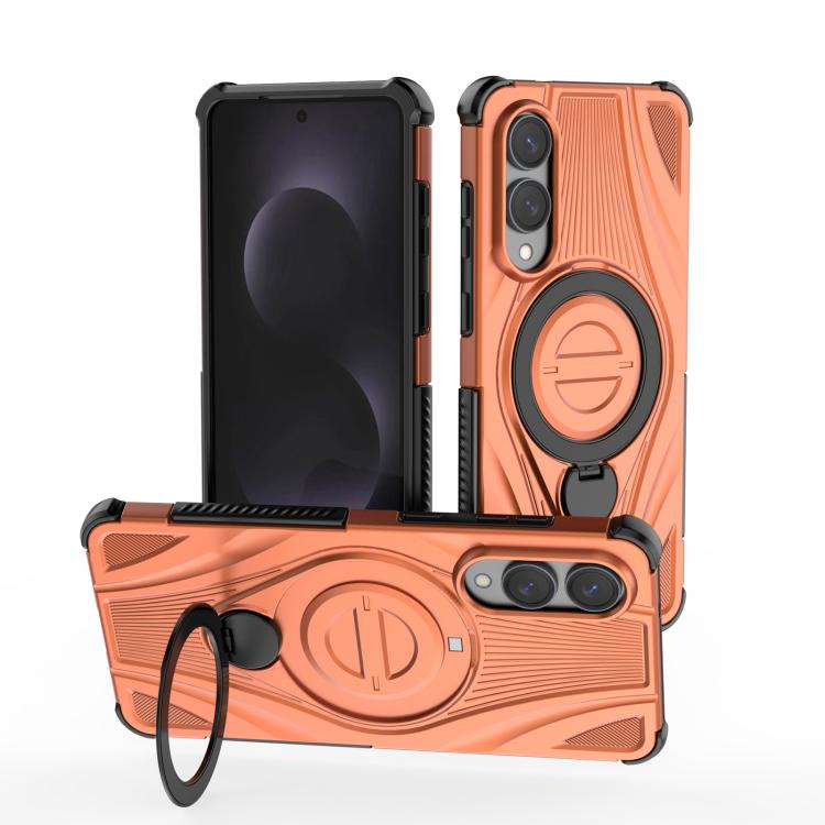 Custodia per telefono magnetica con supporto girevole metallico a stella., For Samsung Galaxy S25 Edge 5G, For Samsung Galaxy S25 5G, For Samsung Galaxy S25 Ultra 5G