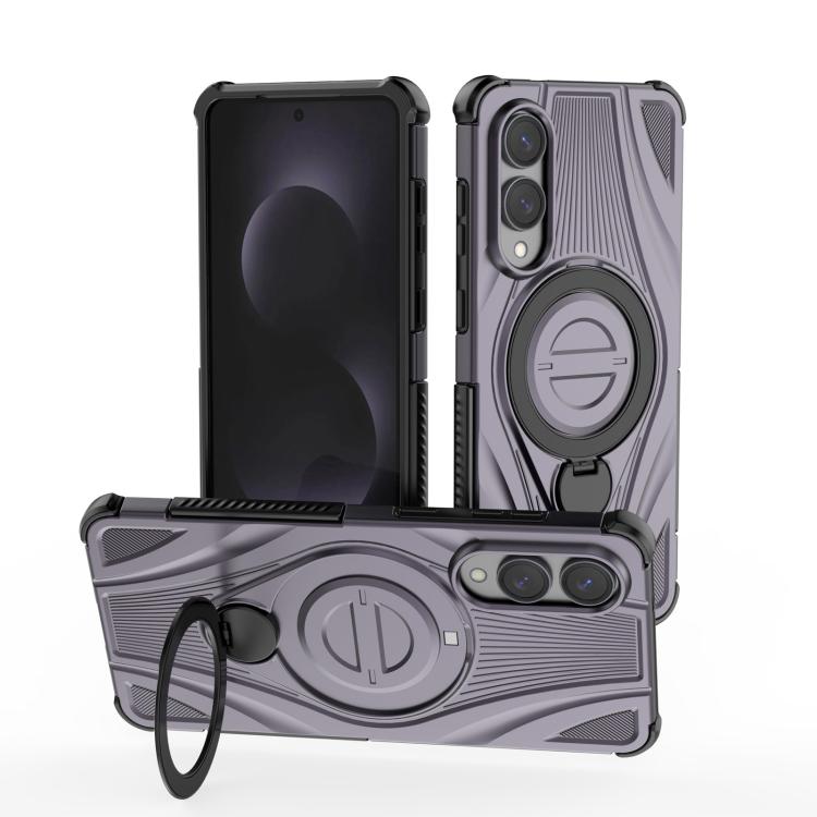 Custodia per telefono magnetica con supporto girevole metallico a stella., For Samsung Galaxy S25 Edge 5G, For Samsung Galaxy S25 5G, For Samsung Galaxy S25 Ultra 5G