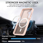 Custodia magnetica per telefono XDcase con cornice in metallo effetto pelle e lente in metallo., For Samsung Galaxy S25 5G, For Samsung Galaxy S25+ 5G, For Samsung Galaxy S25 Ultra 5G, For Samsung Galaxy S24 Ultra 5G, For Samsung Galaxy S24+ 5G        ...