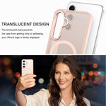 Custodia magnetica per telefono XDcase con cornice in metallo effetto pelle e lente in metallo., For Samsung Galaxy S25 5G, For Samsung Galaxy S25+ 5G, For Samsung Galaxy S25 Ultra 5G, For Samsung Galaxy S24 Ultra 5G, For Samsung Galaxy S24+ 5G        ...