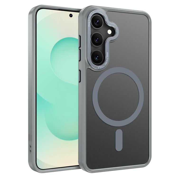 Custodia magnetica per telefono XDcase con cornice in metallo effetto pelle e lente in metallo., For Samsung Galaxy S25 5G, For Samsung Galaxy S25+ 5G, For Samsung Galaxy S25 Ultra 5G, For Samsung Galaxy S24 Ultra 5G, For Samsung Galaxy S24+ 5G        ...