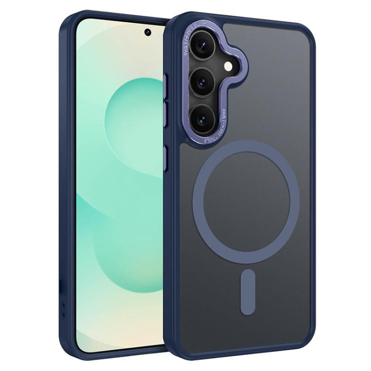 Custodia magnetica per telefono XDcase con cornice in metallo effetto pelle e lente in metallo., For Samsung Galaxy S25 5G, For Samsung Galaxy S25+ 5G, For Samsung Galaxy S25 Ultra 5G, For Samsung Galaxy S24 Ultra 5G, For Samsung Galaxy S24+ 5G        ...