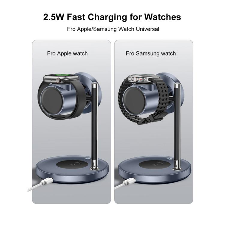 Stazione di ricarica wireless magnetica 3 in 1 Yesido DS40 Qi2.2, DS40