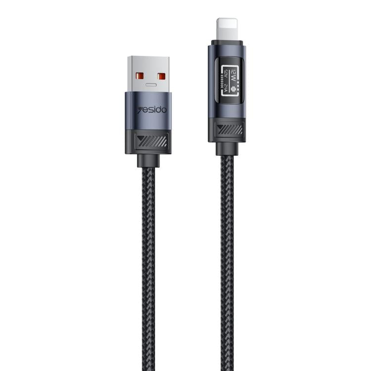 Cavo dati di ricarica Yesido CA138L da 12 W 2,4 A USB a 8 pin per display OLED, USB to 8 Pin