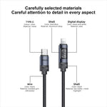 Cavo dati di ricarica Yesido CA138L da 12 W 2,4 A USB a 8 pin per display OLED, USB to 8 Pin