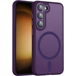 XDcase Skin Feel Custodia magnetica satinata per telefono con pellicola protettiva per obiettivo, For Samsung Galaxy S24 FE 5G, For Samsung Galaxy S24 Ultra 5G, For Samsung Galaxy S23 Ultra 5G, For Samsung Galaxy S23+ 5G, For Samsung Galaxy S23 5G