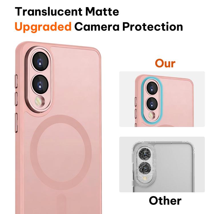XDcase Skin Feel Custodia magnetica satinata per telefono con pellicola protettiva per obiettivo, For Samsung Galaxy S25 Edge 5G, For Samsung Galaxy S25 / S24 5G, For Samsung Galaxy S25+ / S24+ 5G, For Samsung Galaxy S25 Ultra 5G