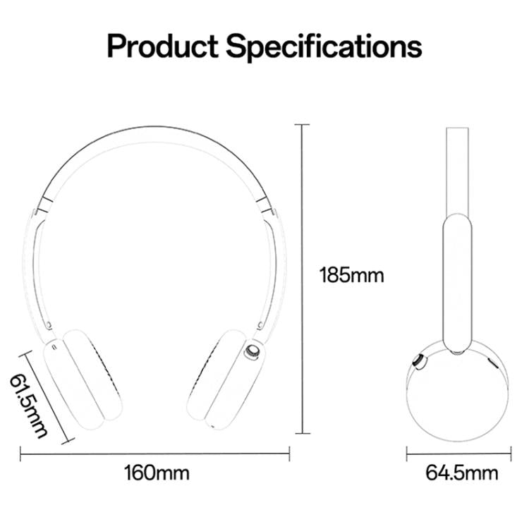 Cuffie wireless over-ear mini Yesido EP13 con riduzione del rumore a doppia modalità, EP13