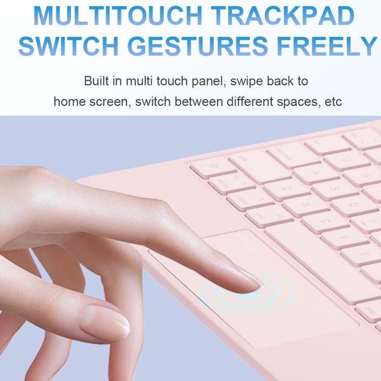 Tastiera Bluetooth con touchpad e custodia in pelle per tablet., For iPad 2025 / 2022, For iPad Air 13 2025 / 2024 / Pro 12.9 2022