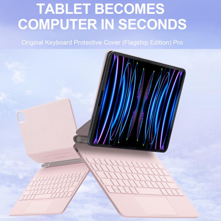 Tastiera Bluetooth con touchpad e custodia in pelle per tablet., For iPad 2025 / 2022, For iPad Air 13 2025 / 2024 / Pro 12.9 2022
