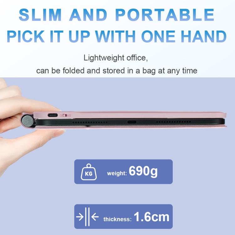 Tastiera Bluetooth con touchpad e custodia in pelle per tablet., For iPad 2025 / 2022, For iPad Air 13 2025 / 2024 / Pro 12.9 2022