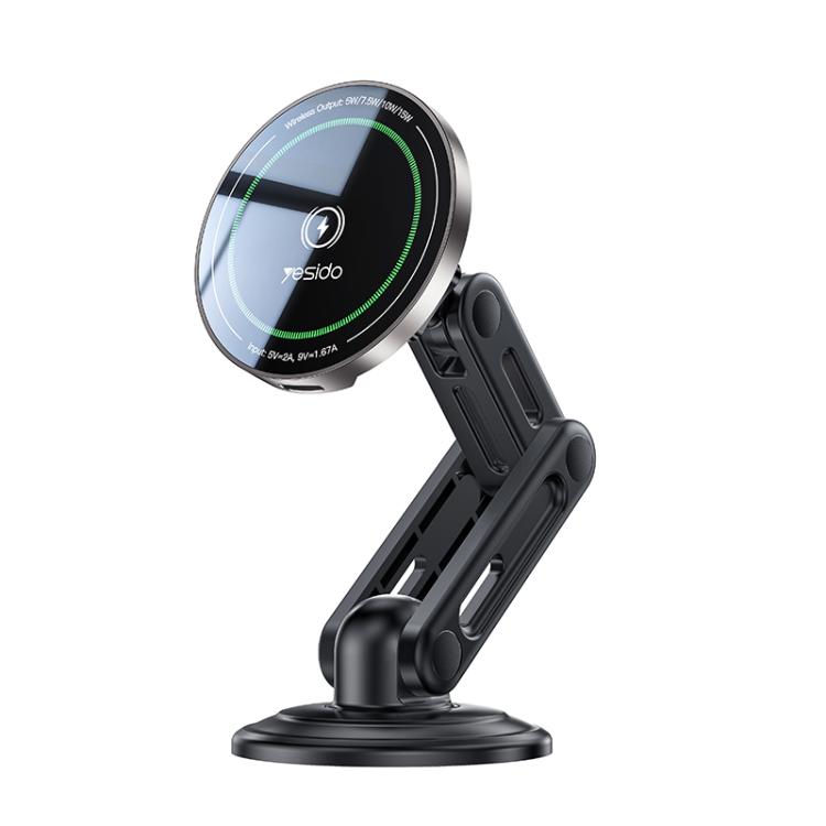Supporto magnetico auto per caricabatterie wireless 15W Yesido C3