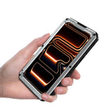 Custodia per telefono ibrida in metallo e silicone a quattro resistenze, For iPhone 17 Pro Max, For iPhone 17 Pro, For iPhone 17, For iPhone Air