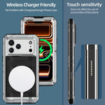 Custodia per telefono ibrida in metallo e silicone a quattro resistenze, For iPhone 17 Pro Max, For iPhone 17 Pro, For iPhone 17, For iPhone Air