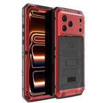 Custodia per telefono ibrida in metallo e silicone a quattro resistenze, For iPhone 17 Pro Max, For iPhone 17 Pro, For iPhone 17, For iPhone Air