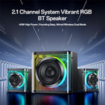 Sistema di altoparlanti Bluetooth Yesido YSW41 da 40 W a 2.1 canali con illuminazione RGB colorata e subwoofer., YSW41