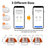XDcase - 3 paia di inserti auricolari in spugna di silicone di ricambio, 3 Pairs S/M/L Size