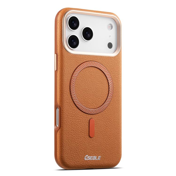 Custodia per telefono magnetica ESEBLE L2 con texture a litchi e lente in metallo., For iPhone 17 Pro Max, For iPhone 17 Pro, For iPhone 17, For iPhone Air, For iPhone 16 Pro Max, For iPhone 16 Pro, For iPhone 16, For iPhone 15 Pro Max