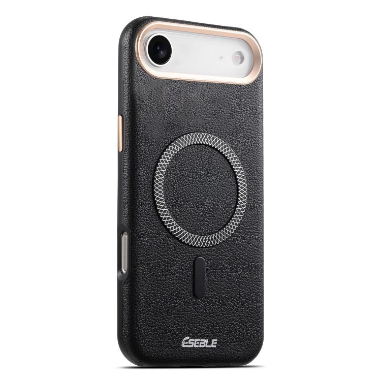 Custodia per telefono magnetica ESEBLE L2 con texture a litchi e lente in metallo., For iPhone 17 Pro Max, For iPhone 17 Pro, For iPhone 17, For iPhone Air, For iPhone 16 Pro Max, For iPhone 16 Pro, For iPhone 16, For iPhone 15 Pro Max