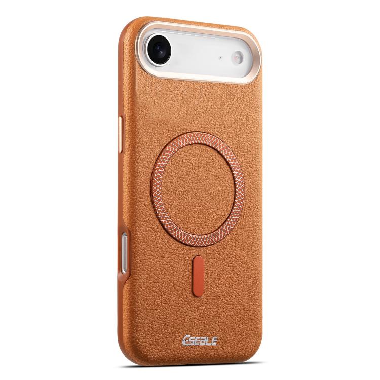 Custodia per telefono magnetica ESEBLE L2 con texture a litchi e lente in metallo., For iPhone 17 Pro Max, For iPhone 17 Pro, For iPhone 17, For iPhone Air, For iPhone 16 Pro Max, For iPhone 16 Pro, For iPhone 16, For iPhone 15 Pro Max