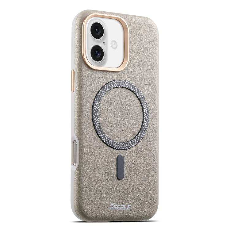Custodia per telefono magnetica ESEBLE L2 con texture a litchi e lente in metallo., For iPhone 17 Pro Max, For iPhone 17 Pro, For iPhone 17, For iPhone Air, For iPhone 16 Pro Max, For iPhone 16 Pro, For iPhone 16, For iPhone 15 Pro Max