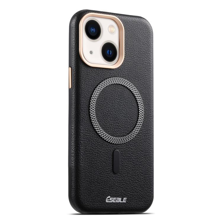Custodia per telefono magnetica ESEBLE L2 con texture a litchi e lente in metallo., For iPhone 15 Pro, For iPhone 15, For iPhone 14 / 13, For iPhone 14 Pro, For iPhone 14 Pro Max, For iPhone 13 Pro Max, For iPhone 13 Pro