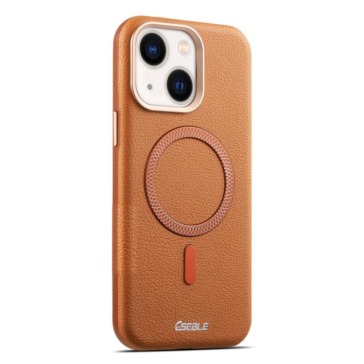 Custodia per telefono magnetica ESEBLE L2 con texture a litchi e lente in metallo., For iPhone 15 Pro, For iPhone 15, For iPhone 14 / 13, For iPhone 14 Pro, For iPhone 14 Pro Max, For iPhone 13 Pro Max, For iPhone 13 Pro