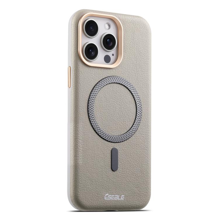 Custodia per telefono magnetica ESEBLE L2 con texture a litchi e lente in metallo., For iPhone 15 Pro, For iPhone 15, For iPhone 14 / 13, For iPhone 14 Pro, For iPhone 14 Pro Max, For iPhone 13 Pro Max, For iPhone 13 Pro